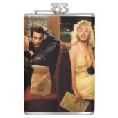 Blaue Platte 2 Flachmann (Vorderseite)