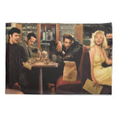 Blaue Platte 2 Kissenbezug (Rückseite-Links)