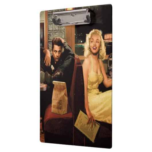 Blaue Platte Klemmbrett (Links)