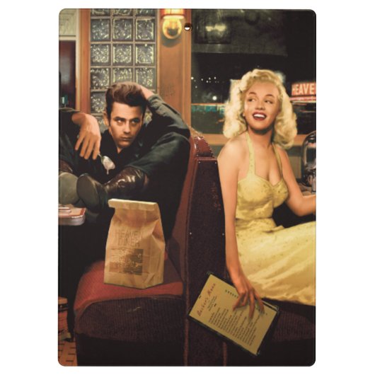 Blaue Platte Klemmbrett (Rückseite)