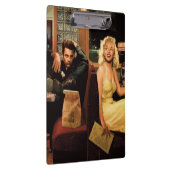 Blaue Platte Klemmbrett (Rechts)