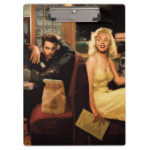 Blaue Platte Klemmbrett (Vorderseite)