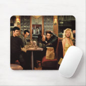 Blaue Platte Mousepad (Mit Mouse)