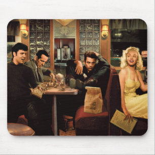 Blaue Platte Mousepad