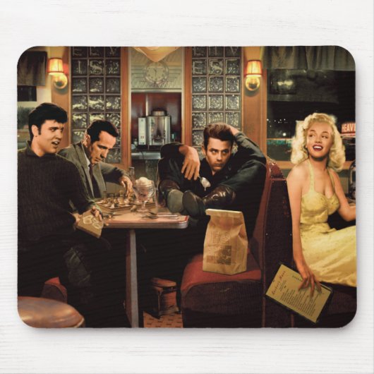 Blaue Platte Mousepad (Vorne)