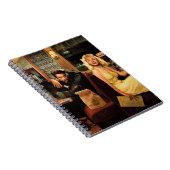 Blaue Platte Notizblock (Rechte Seite)