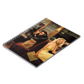 Blaue Platte Notizblock (Linke Seite)