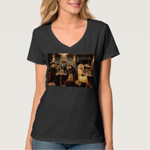 Blaue Platte T-Shirt