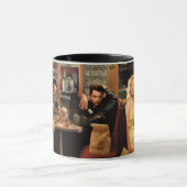 Blaue Platte Tasse (Zentrum)