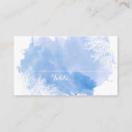 Blaue Platzkarte des Korallenriffs