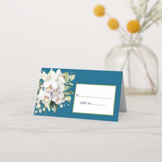 Blaue Platzkarte des Orchideenmeers (Vorderseite)