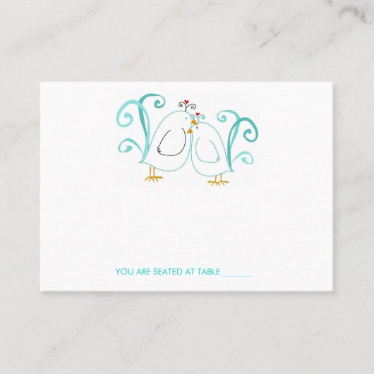 Blaue Platzkarten (Vorderseite)