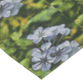 Blaue Plumbago-Blossom-Malerei Tischdecke (Schrägansicht)