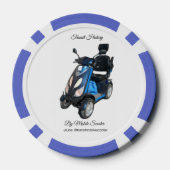 Blaue Poker-Chips Pokerchips (Rückseite)