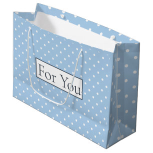 Blaue Poker Muster für Sie Große Boy Bag Geschenktüte