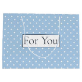 Blaue Poker Muster für Sie Große Boy Bag Große Geschenktüte (Rückseite)