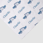 Blaue Polizei Geburtstagspartei Zoll Seidenpapier (Detail)