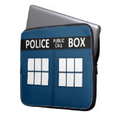 Blaue Polizei-Kasten-Laptop-Hülse Laptopschutzhülle (Vorderseite Links)