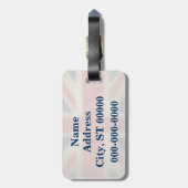 Blaue Polizei ruft Kasten-BRITISCHE britische Gepäckanhänger (Rückseite vertikal)