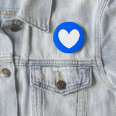 Blaue Polka-Herzen Button (Beispiel)
