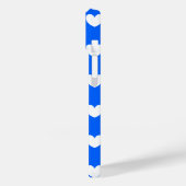 Blaue Polka-Herzen Case-Mate iPhone Hülle (Rückseite / Links)