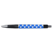 Blaue Polka-Herzen Kugelschreiber (Vorderseite)