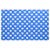 Blaue Polka-Herzen Stoff (Fat Quarter (45,7 x 55,9 cm))