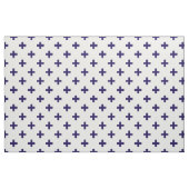 Blaue Polka-Kreuze in Weiß Stoff (Fat Quarter (45,7 x 55,9 cm))