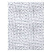 Blaue Polka Punkt Wasserfarbe Tischdecke (Vorderseite)