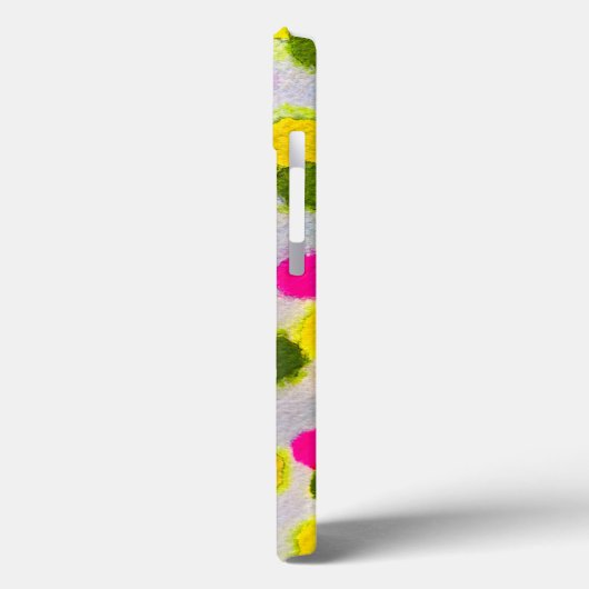 Blaue Polka Punkte Aquarell abstrakt Case-Mate iPhone Hülle (Rückseite / Links)