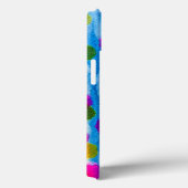 Blaue Polka Punkte Aquarell abstrakt Case-Mate iPhone Hülle (Rückseite / Rechts)