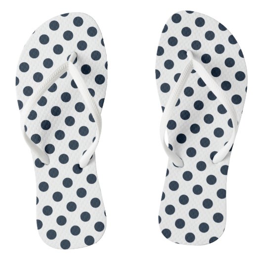 Blaue Polka-Punkte Badesandalen (Fußbett)