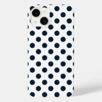 Blaue Polka-Punkte