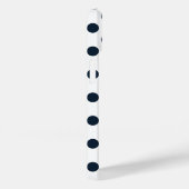 Blaue Polka-Punkte Case-Mate iPhone Hülle (Rückseite / Rechts)