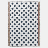 Blaue Polka-Punkte Decke (Vorderseite Vertikal)