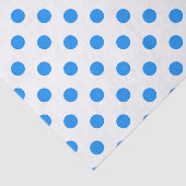 Blaue Polka-Punkte im Hintergrund Seidenpapier (Ausschnitt)