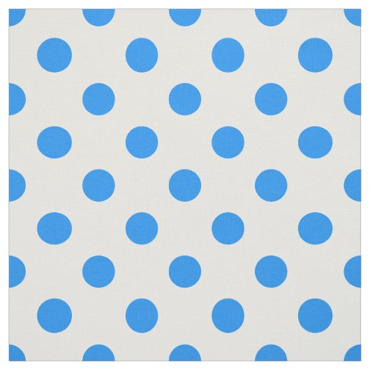 Blaue Polka-Punkte im Hintergrund Stoff (Muster)