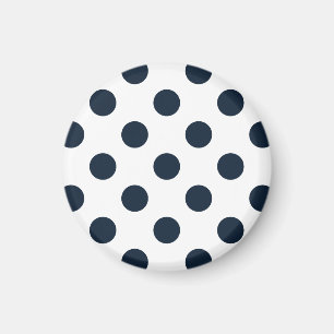 Blaue Polka-Punkte Magnet