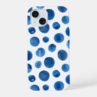 Blaue Polka-Punkte. nautisches Muster der Wasserfa