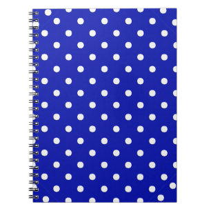 Blaue Polka-Punkte Notizblock
