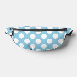 Blaue Polka-Punkte, Polka-Dot-Muster, Punkte, gepu Bauchtasche
