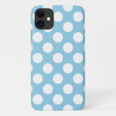 Blaue Polka-Punkte, Polka-Dot-Muster, Punkte, gepu Case-Mate iPhone Hülle (Rückseite)