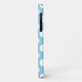 Blaue Polka-Punkte, Polka-Dot-Muster, Punkte, gepu Case-Mate iPhone Hülle (Hinten/Links)