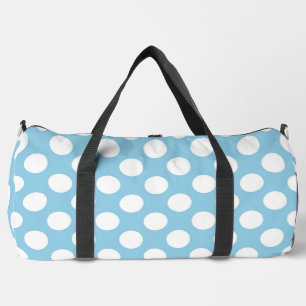 Blaue Polka-Punkte, Polka-Dot-Muster, Punkte, gepu Duffle Bag