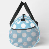 Blaue Polka-Punkte, Polka-Dot-Muster, Punkte, gepu Duffle Bag (Rechts)