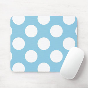 Blaue Polka-Punkte, Polka-Dot-Muster, Punkte, gepu Mousepad