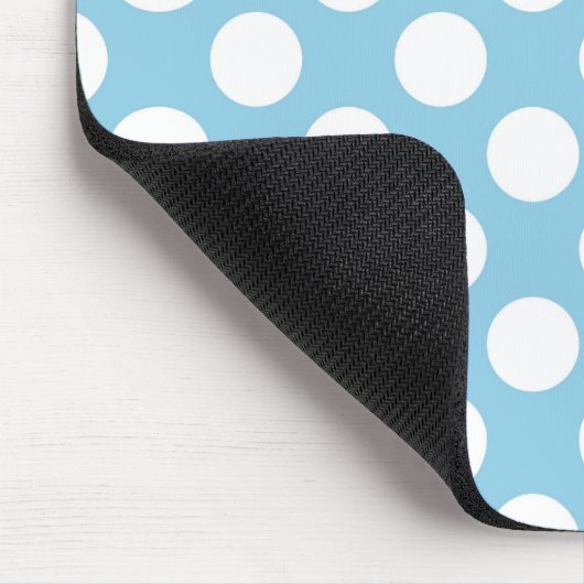Blaue Polka-Punkte, Polka-Dot-Muster, Punkte, gepu Mousepad (Ecke)