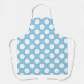 Blaue Polka-Punkte, Polka-Dot-Muster, Punkte, gepu Schürze (Vorderseite)