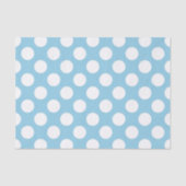 Blaue Polka-Punkte, Polka-Dot-Muster, Punkte, gepu Seidenpapier (Vorderseite)