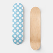 Blaue Polka-Punkte, Polka-Dot-Muster, Punkte, gepu Skateboard (Vorderseite)